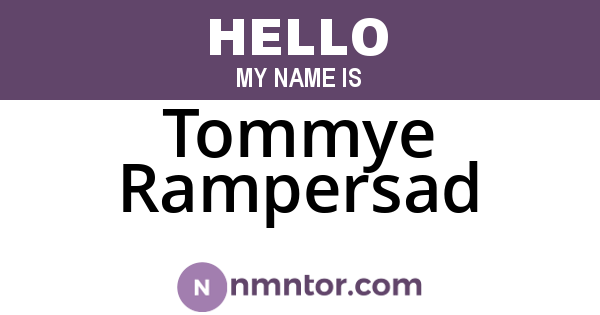 Tommye Rampersad