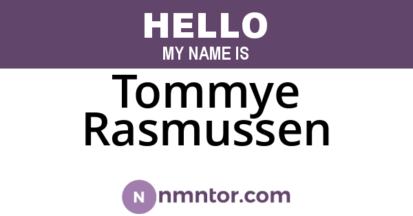 Tommye Rasmussen