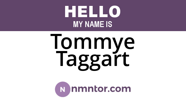 Tommye Taggart