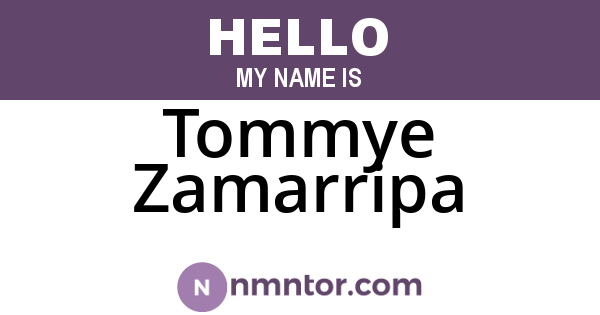Tommye Zamarripa