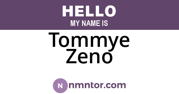 Tommye Zeno