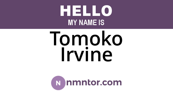 Tomoko Irvine