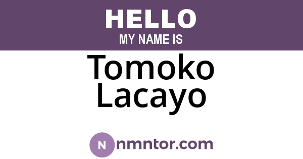 Tomoko Lacayo