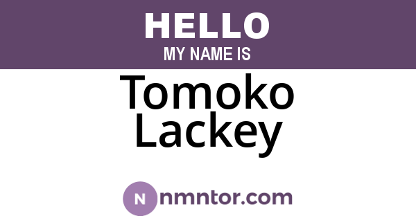 Tomoko Lackey