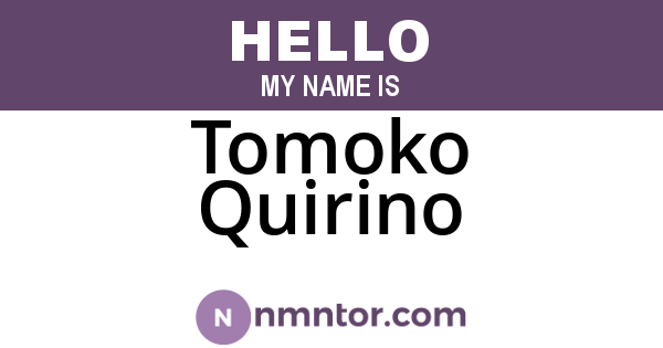 Tomoko Quirino