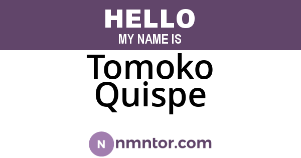 Tomoko Quispe