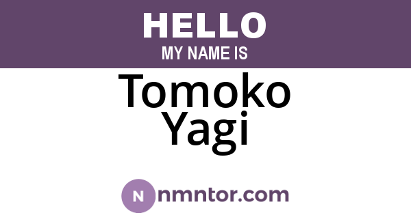 Tomoko Yagi