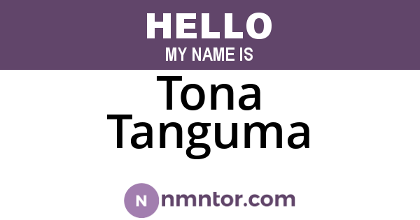 Tona Tanguma