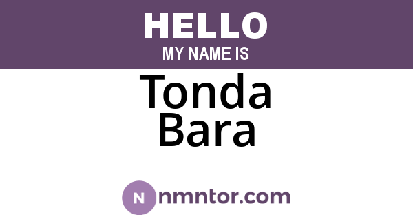 Tonda Bara