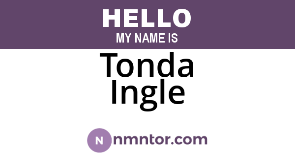 Tonda Ingle