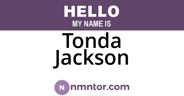Tonda Jackson