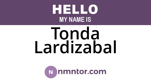 Tonda Lardizabal