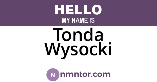 Tonda Wysocki