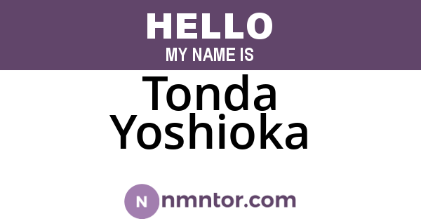 Tonda Yoshioka