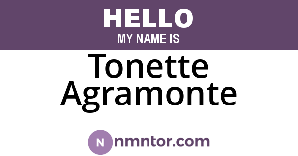 Tonette Agramonte