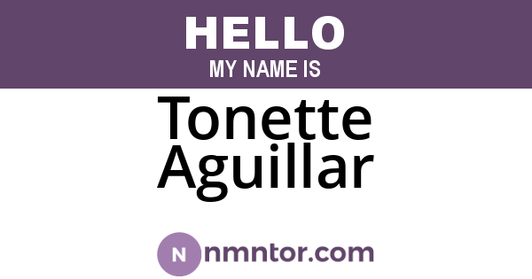 Tonette Aguillar