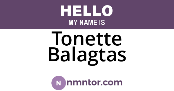 Tonette Balagtas