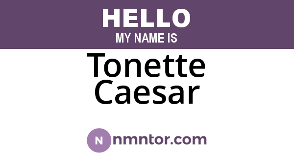 Tonette Caesar