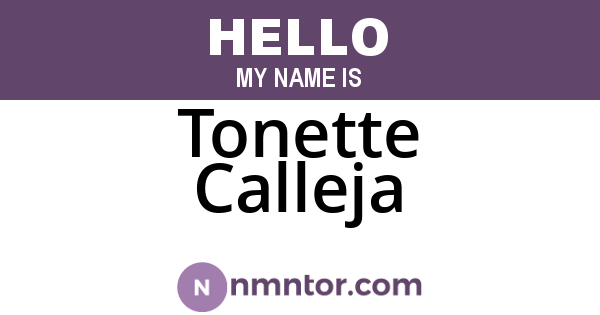 Tonette Calleja
