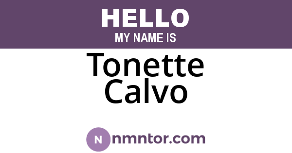 Tonette Calvo