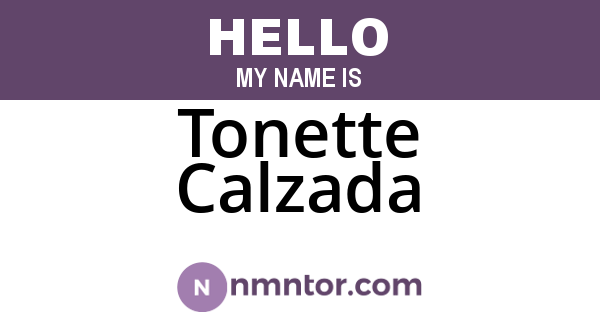 Tonette Calzada