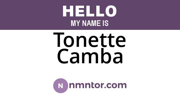 Tonette Camba