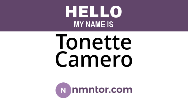 Tonette Camero