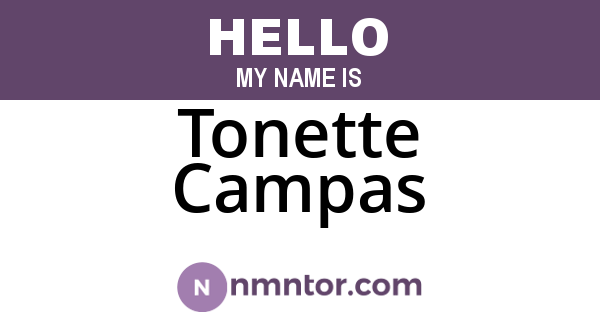 Tonette Campas