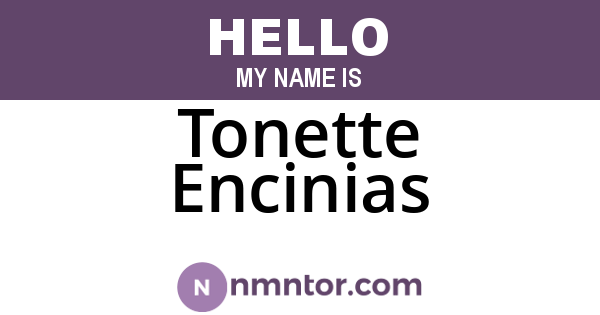 Tonette Encinias