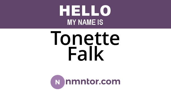 Tonette Falk