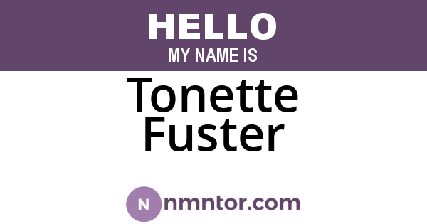 Tonette Fuster