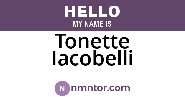 Tonette Iacobelli