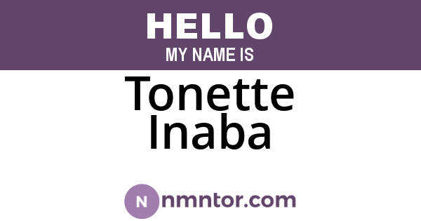 Tonette Inaba