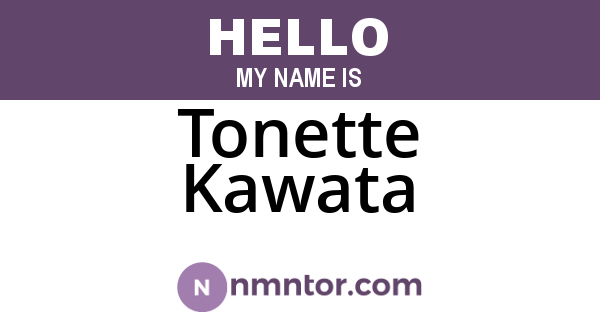 Tonette Kawata