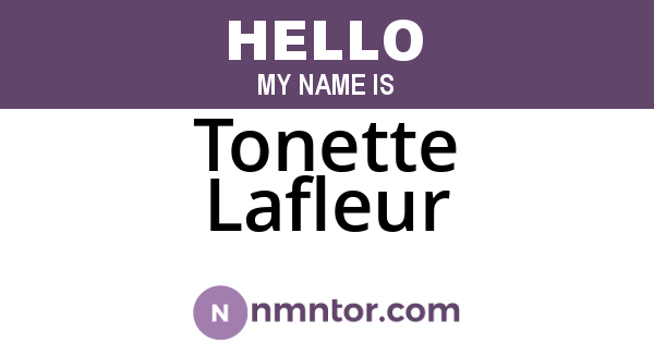 Tonette Lafleur
