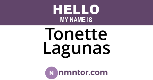 Tonette Lagunas