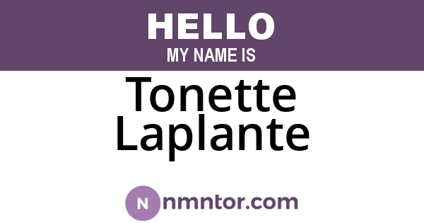 Tonette Laplante