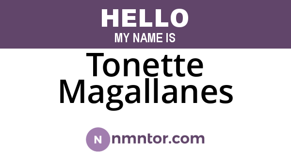 Tonette Magallanes