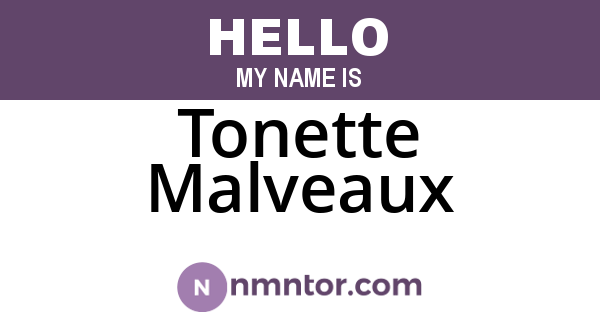 Tonette Malveaux