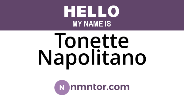 Tonette Napolitano