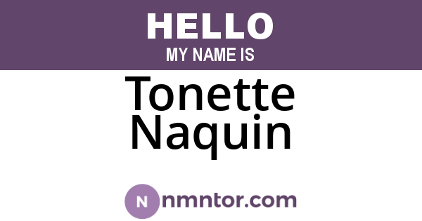 Tonette Naquin