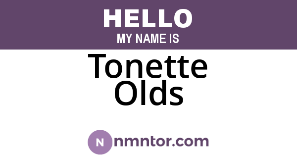 Tonette Olds