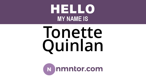Tonette Quinlan