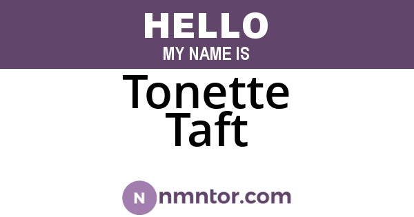 Tonette Taft