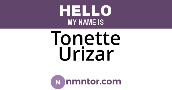Tonette Urizar