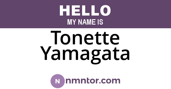 Tonette Yamagata