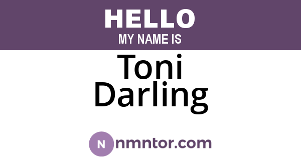 Toni Darling
