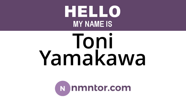 Toni Yamakawa