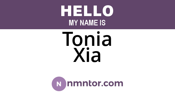 Tonia Xia