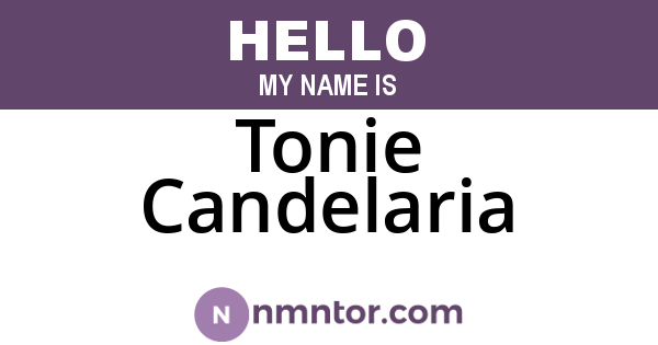Tonie Candelaria